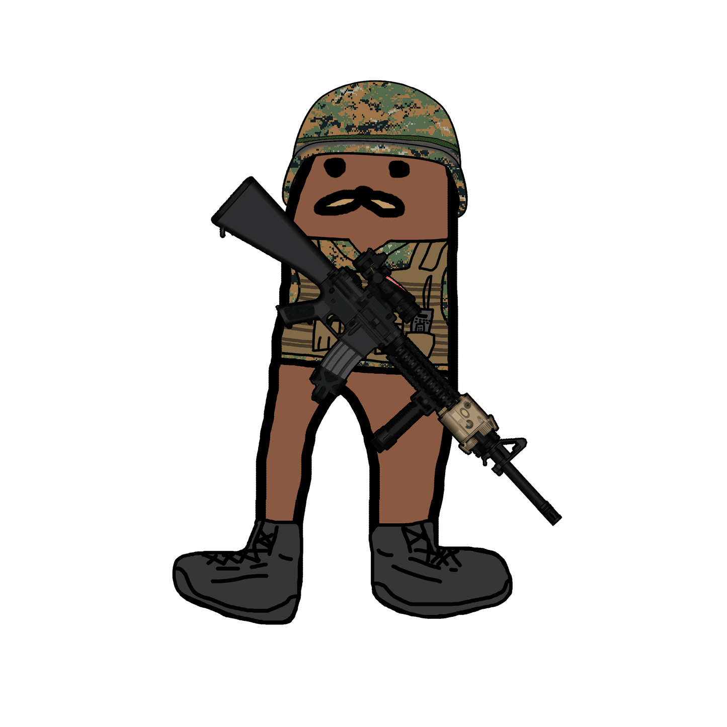 USMC M16A4 Gondola Sticker