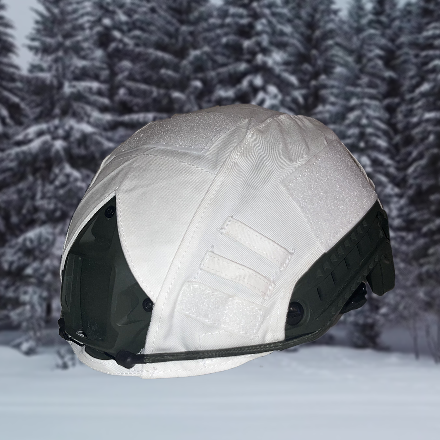 White / Winter Helmet Cover [Large]