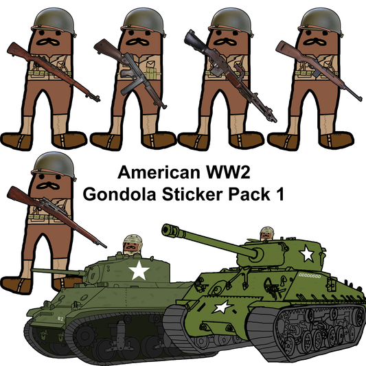 US WW2 Gondola Sticker Pack 1