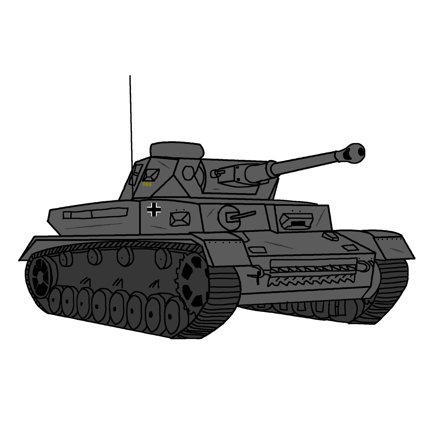 German Panzer IV F2 Sticker