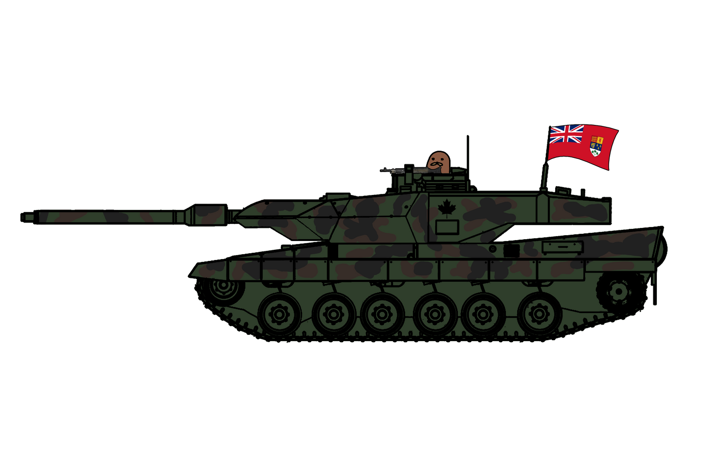 Canadian Leopard 2A6 Sticker