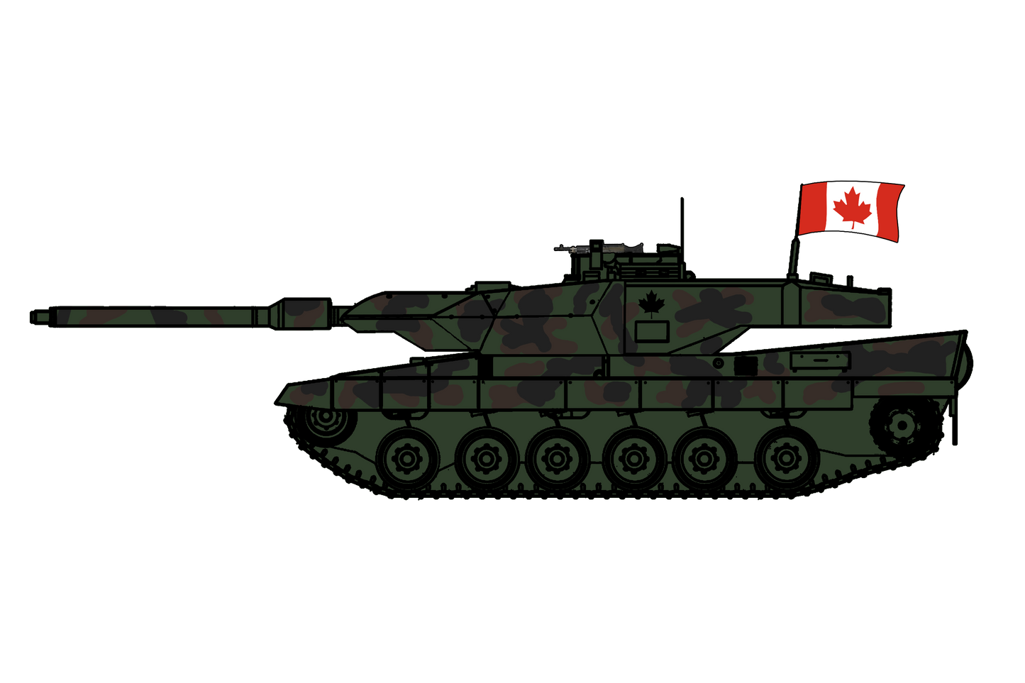 Canadian Leopard 2A6 Sticker