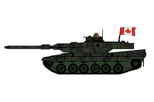 Canadian Leopard 2A6 Sticker