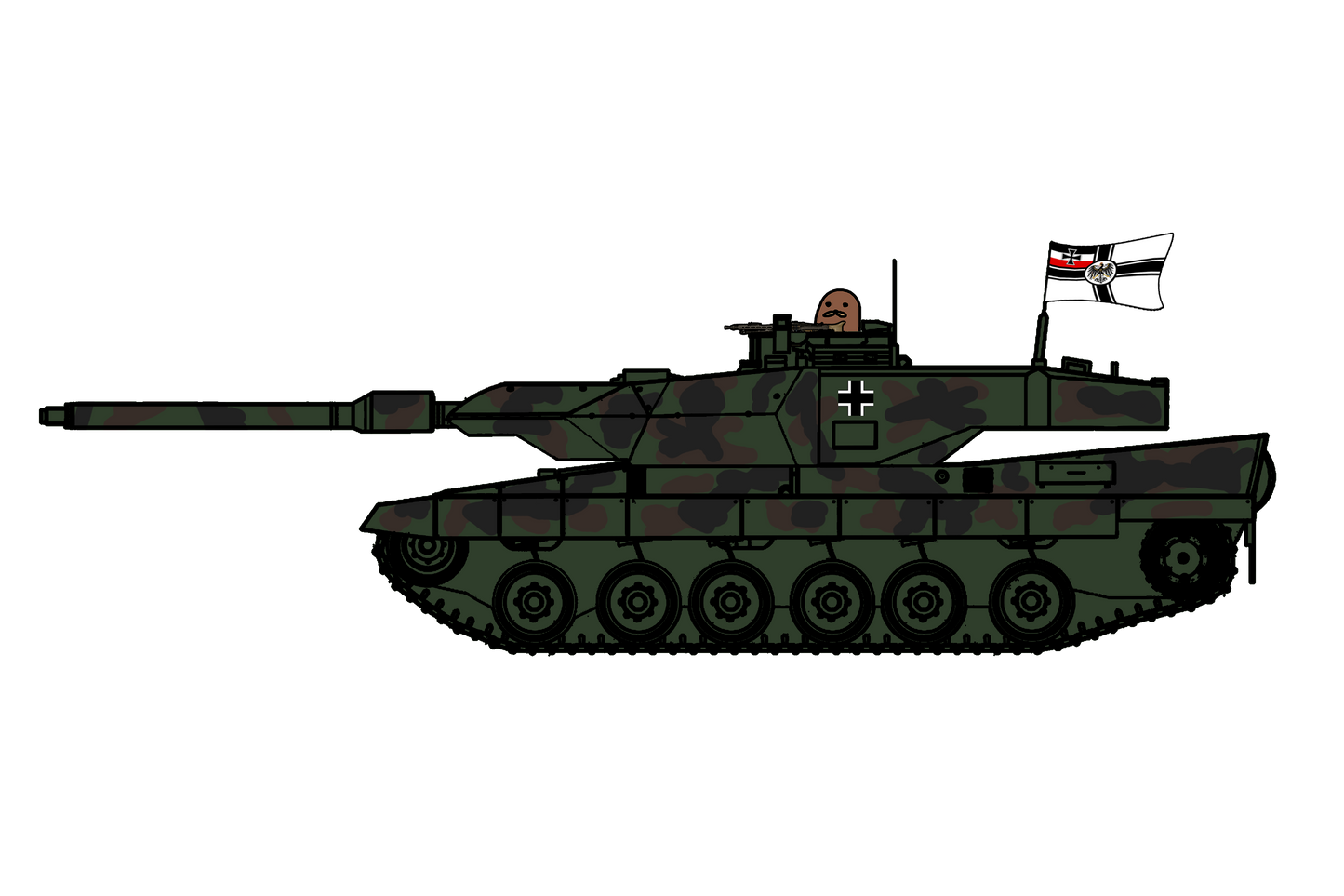 German Leopard 2A7 Sticker