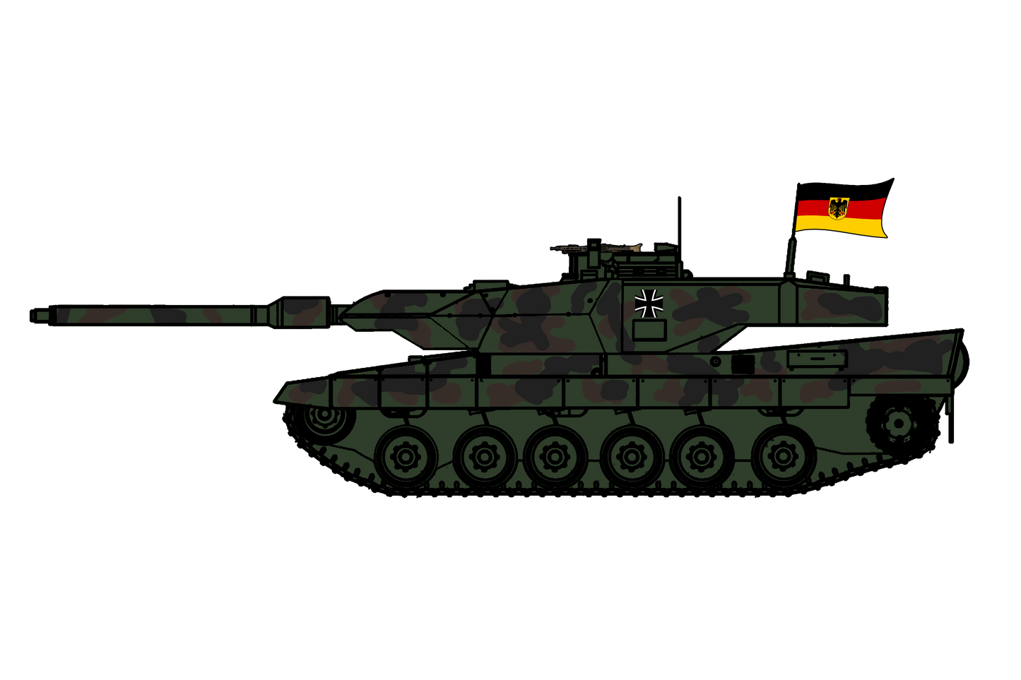 German Leopard 2A7 Sticker